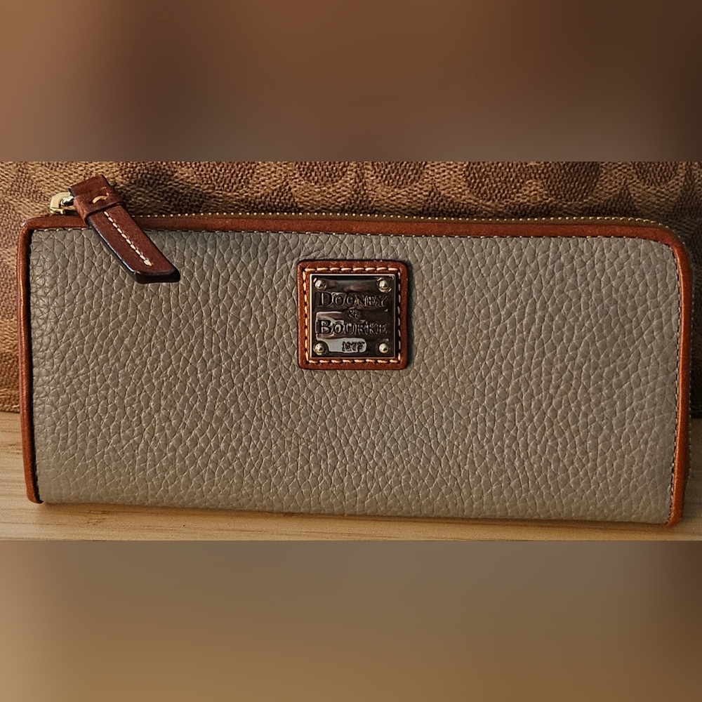 Dooney & Bourke Brown and Gray Handbag